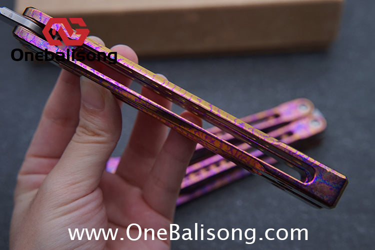 theone monarch v2 clone Titanium alloy-handle stainless steel blade bushings D2