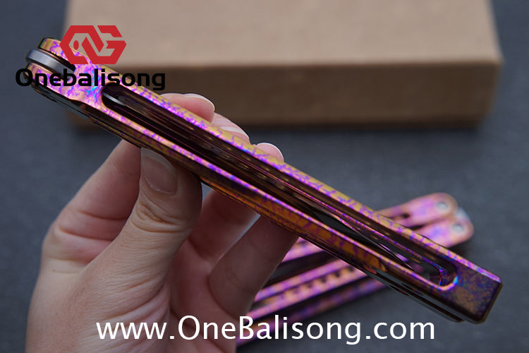 theone monarch v2 clone Titanium alloy-handle stainless steel blade bushings D2