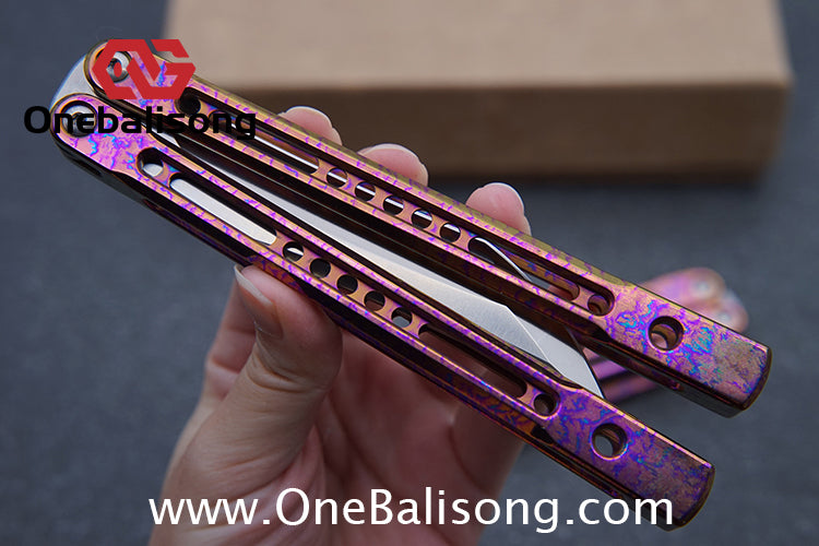 theone monarch v2 clone Titanium alloy-handle stainless steel blade bushings D2