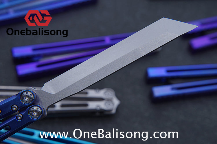 APOCALYPSE TIANQI Telesto Balisong Titanium Alloy Handle+VG10 Stainless Steel Blade Bushing