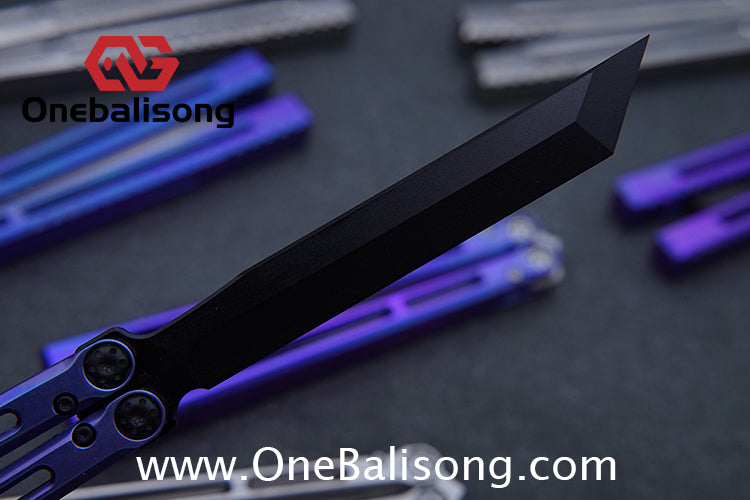 APOCALYPSE TIANQI Telesto Balisong Titanium Alloy Handle+VG10 Stainless Steel Blade Bushing