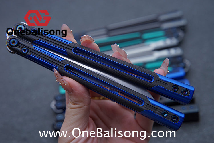 APOCALYPSE TIANQI Cygnus Clone v3.5 Blue screw 7075 Aluminum alloy handle bushing stainless steel blade