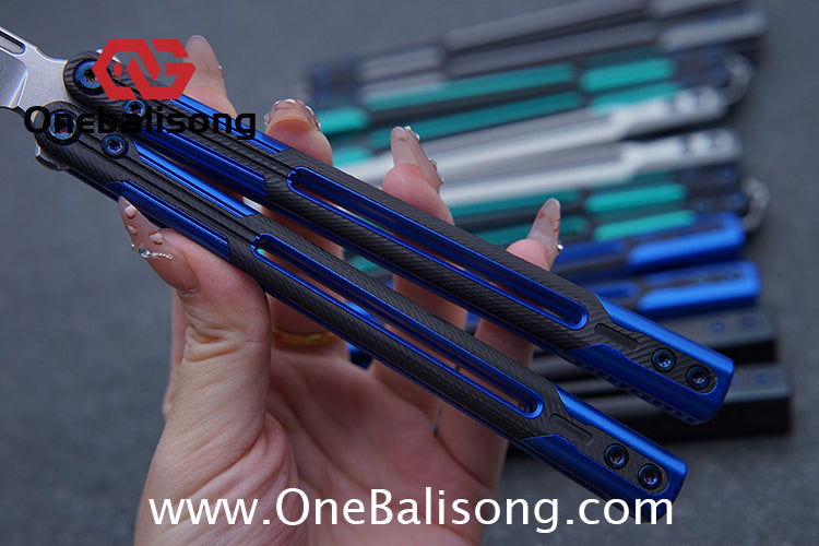 APOCALYPSE TIANQI Cygnus Clone v3.5 Blue screw 7075 Aluminum alloy handle bushing stainless steel blade