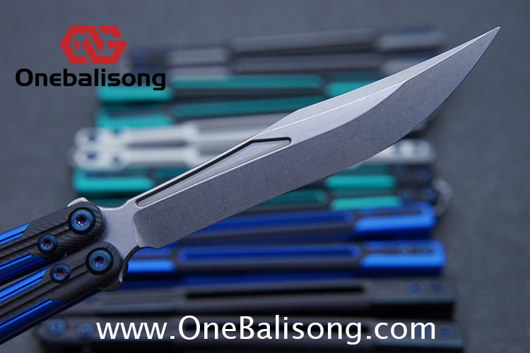 APOCALYPSE TIANQI Cygnus Clone v3.5 Blue screw 7075 Aluminum alloy handle bushing stainless steel blade