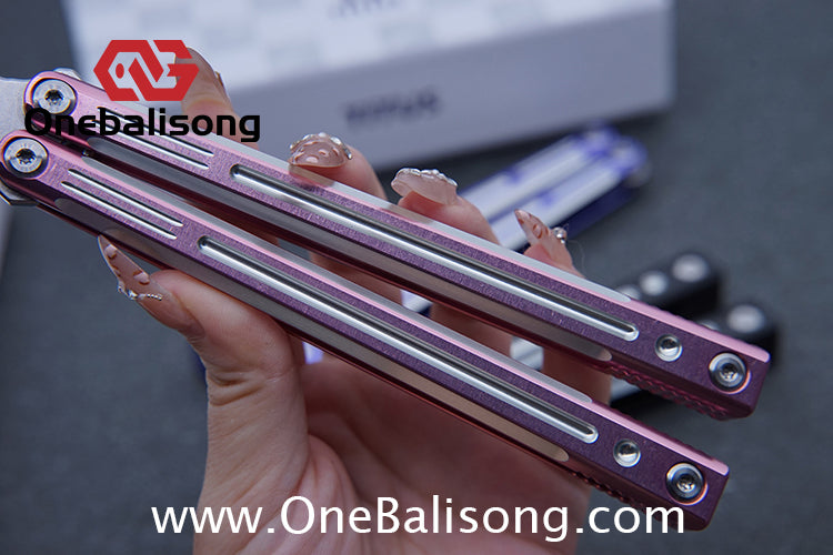 TITUS Orion Clone Balisong Aluminum Alloy Handle Stainless Steel Fake Blade Bushing