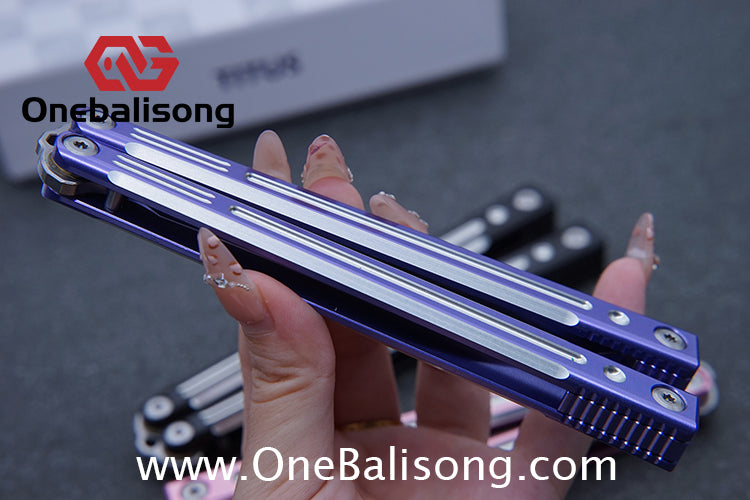 TITUS Orion Clone Balisong Aluminum Alloy Handle Stainless Steel Fake Blade Bushing
