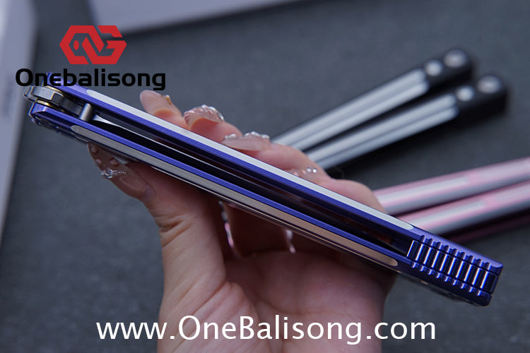 TITUS Orion Clone Balisong Aluminum Alloy Handle Stainless Steel Fake Blade Bushing