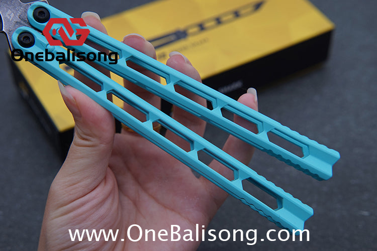 ARMED SHARK Prism Balisong Clone 5CR15 Stainless Steel Handle Stainless Steel Blade Bushings