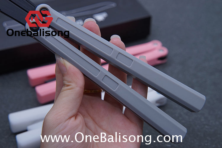 TOA Charon Balisong Plastic Trainer Outdoor Safe EDC Practice Knife Fancy Folding Knife