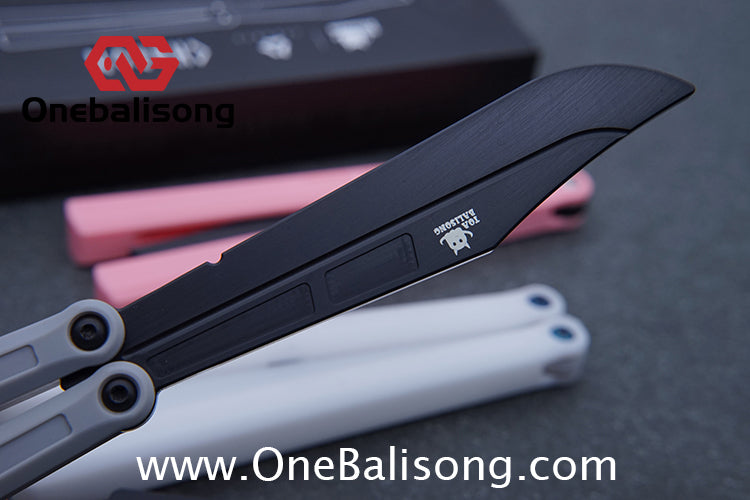 TOA Charon Balisong Plastic Trainer Outdoor Safe EDC Practice Knife Fancy Folding Knife