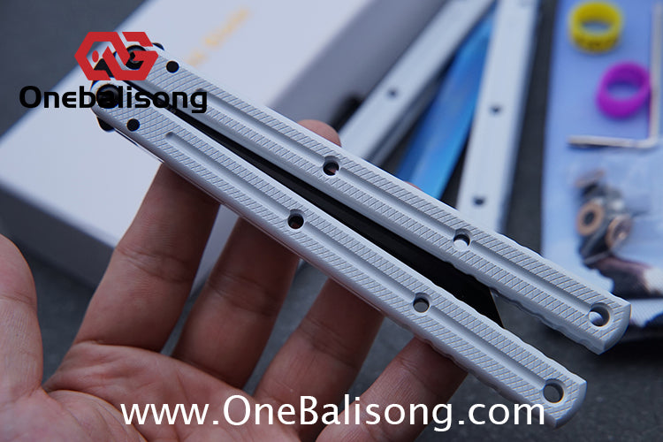 Cold Blade Kraken Balisong Ceramic Coating Aluminum Alloy Handle Stainless Steel Step Fake Blade Bushing