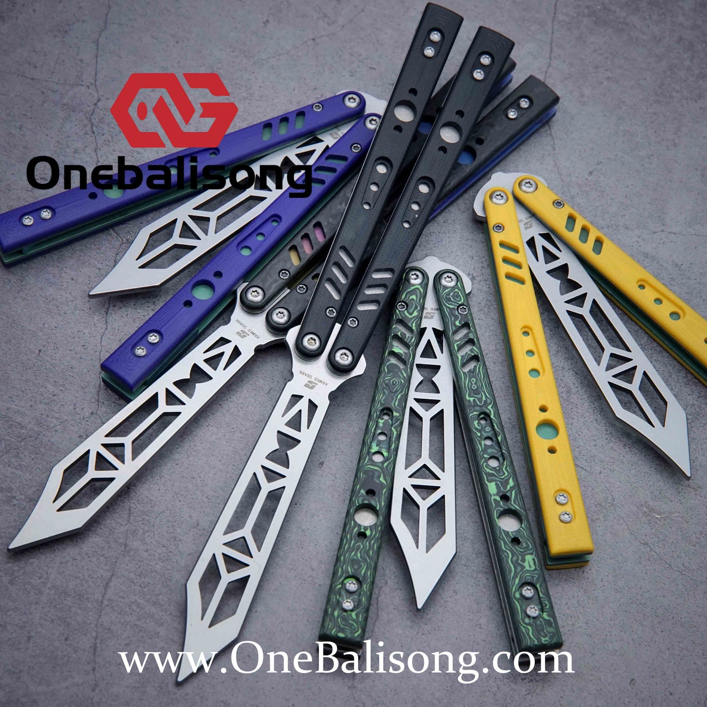 ARMED SHARK REP clone Titanium+g10 handle stainless steel blade Bushing