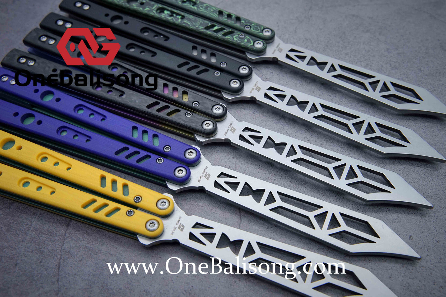 ARMED SHARK REP clone Titanium+g10 handle stainless steel blade Bushing