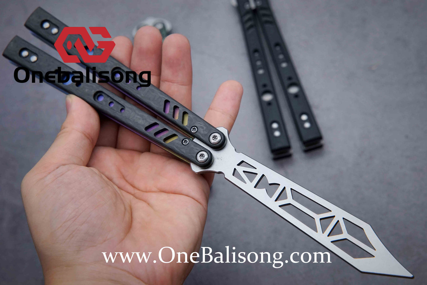 ARMED SHARK REP clone Titanium+g10 handle stainless steel blade Bushing