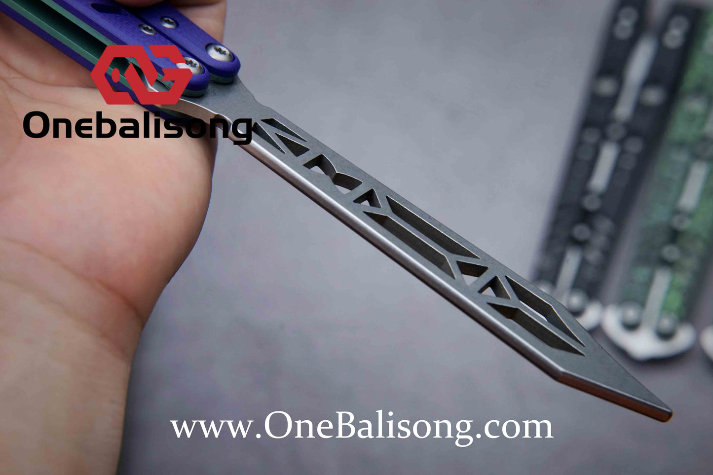 ARMED SHARK REP clone Titanium+g10 handle stainless steel blade Bushing