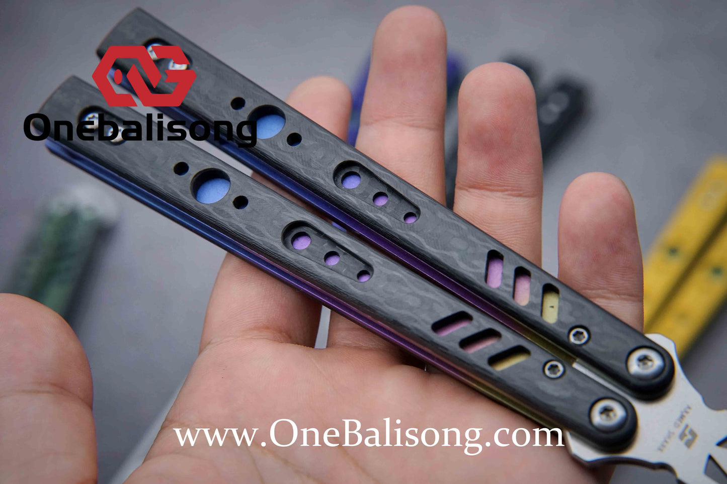 ARMED SHARK REP clone Titanium+g10 handle stainless steel blade Bushing