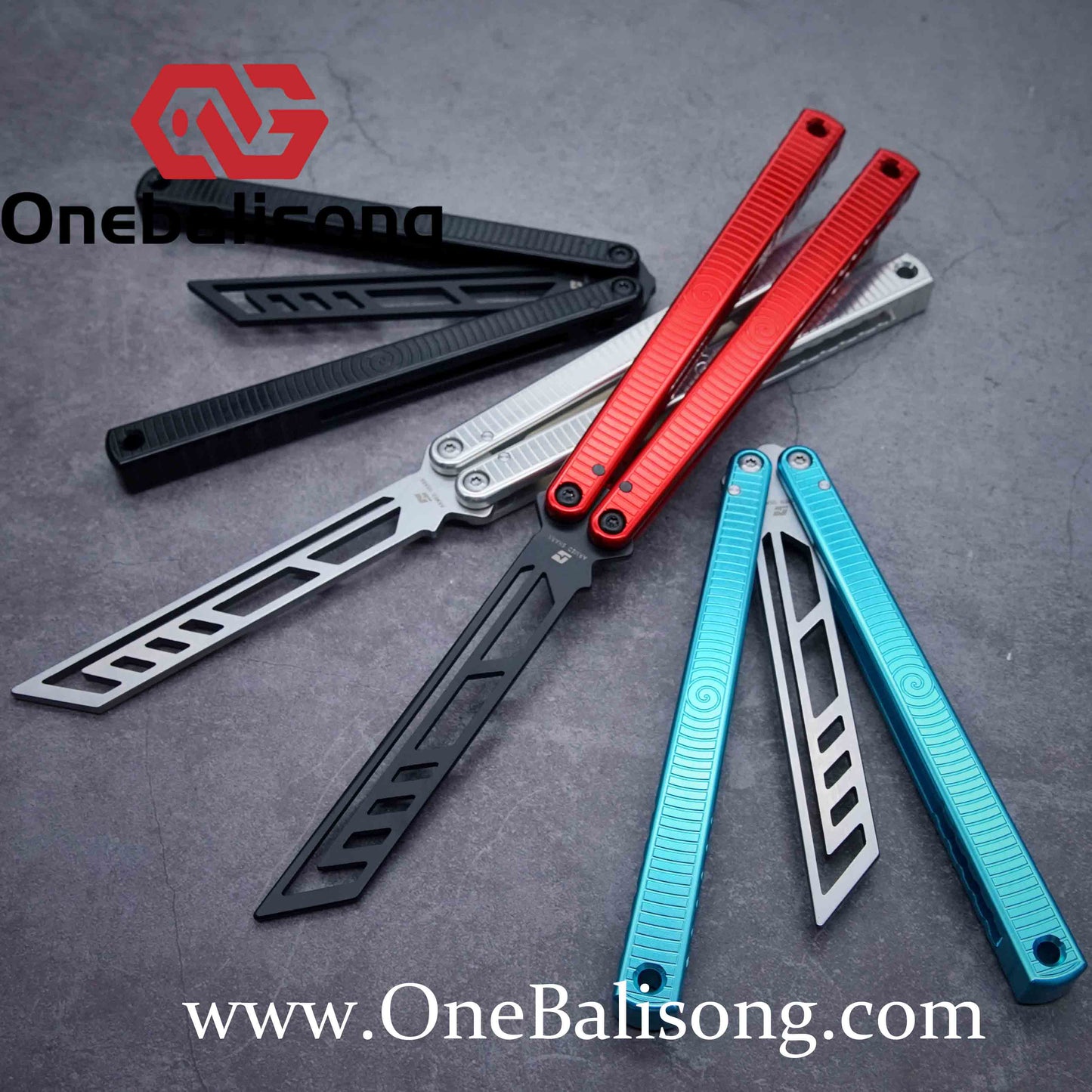 ARMED SHARK spiral kraken clone Aluminum alloy handle stainless steel blade Bushing