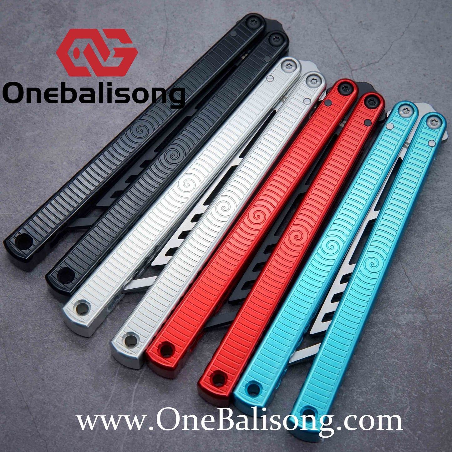 ARMED SHARK spiral kraken clone Aluminum alloy handle stainless steel blade Bushing