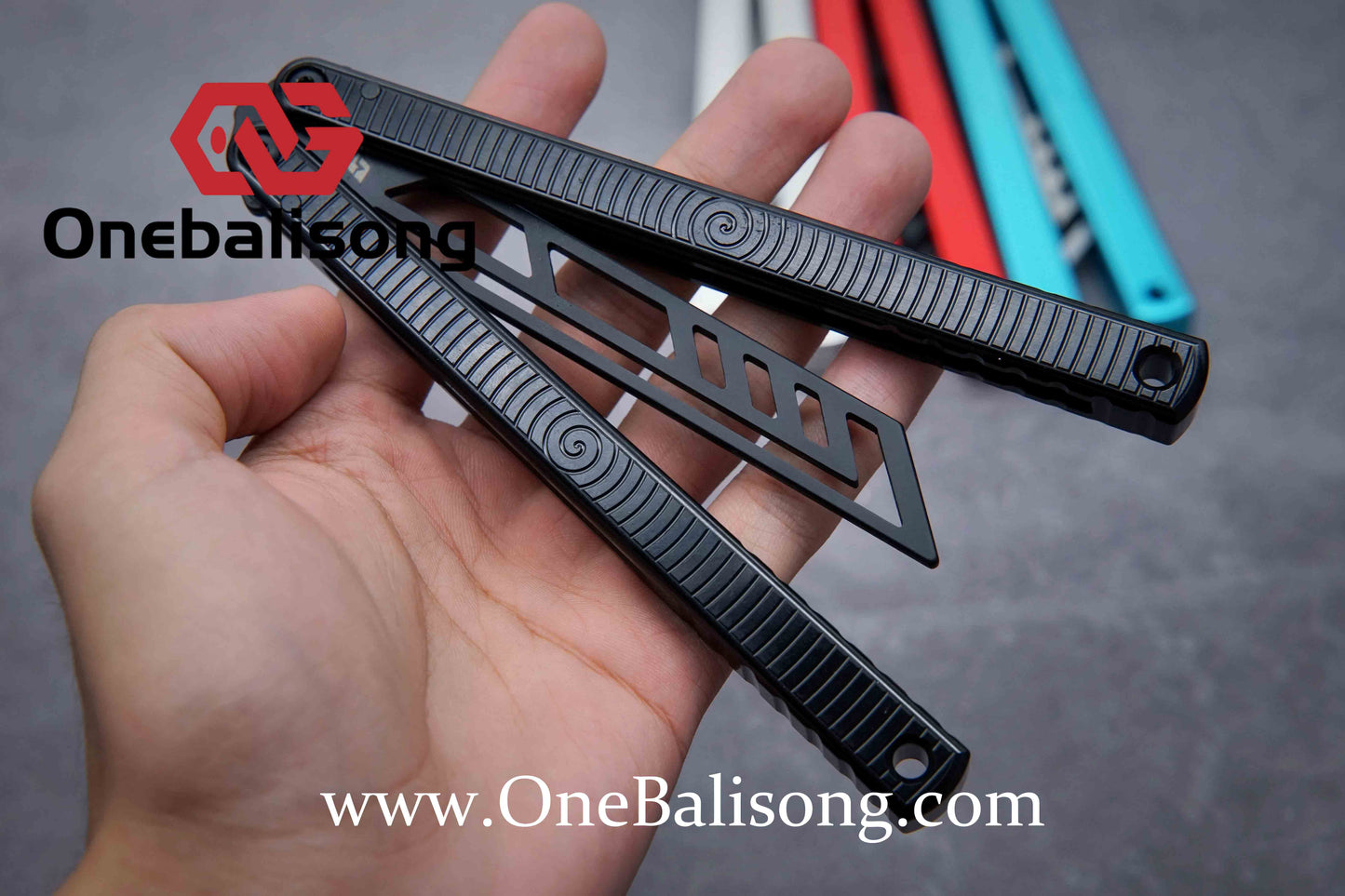 ARMED SHARK spiral kraken clone Aluminum alloy handle stainless steel blade Bushing