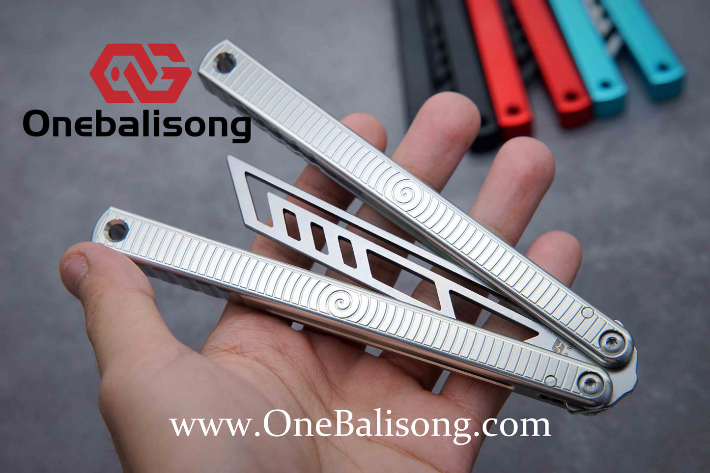 ARMED SHARK spiral kraken clone Aluminum alloy handle stainless steel blade Bushing