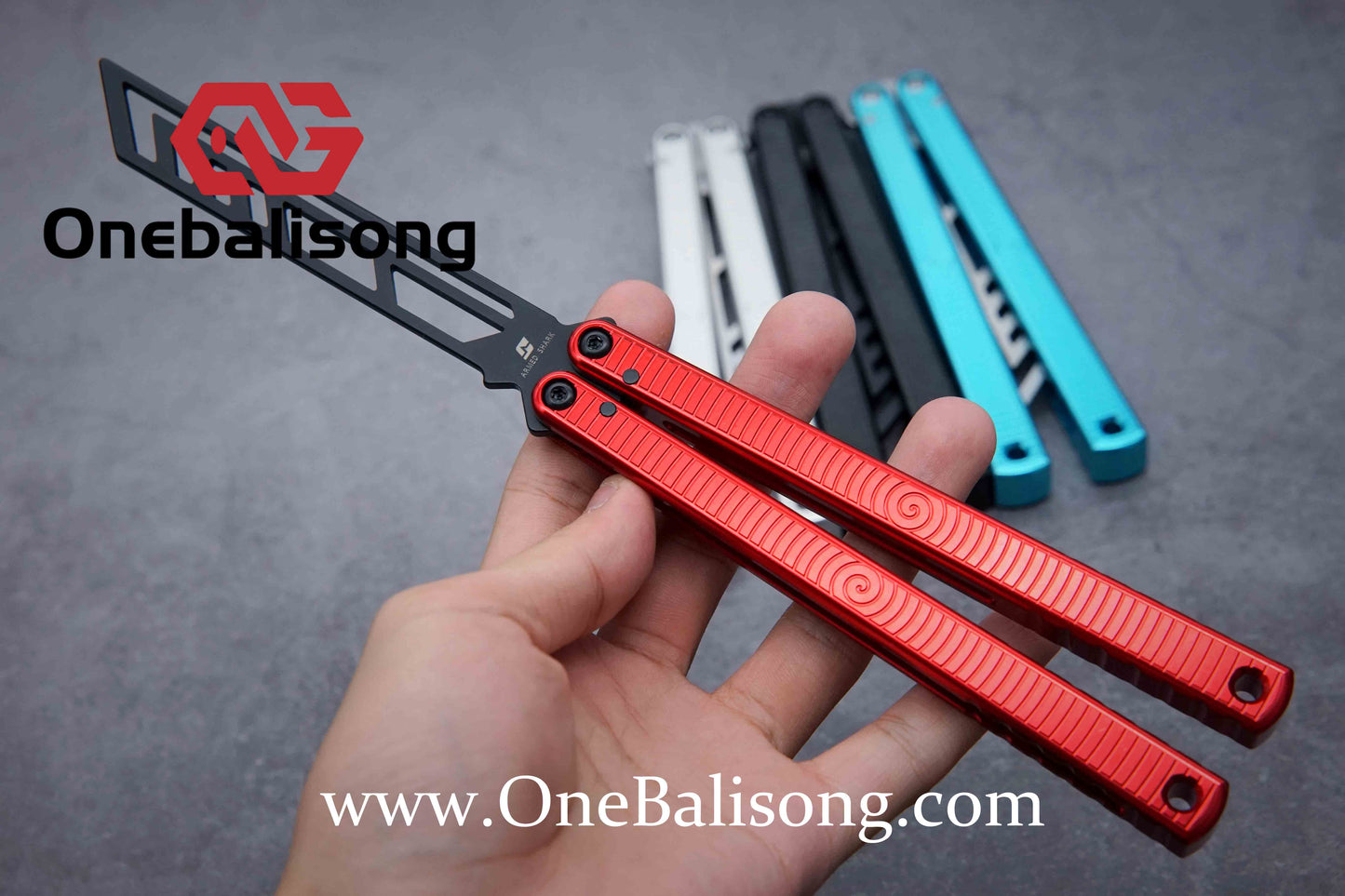 ARMED SHARK spiral kraken clone Aluminum alloy handle stainless steel blade Bushing