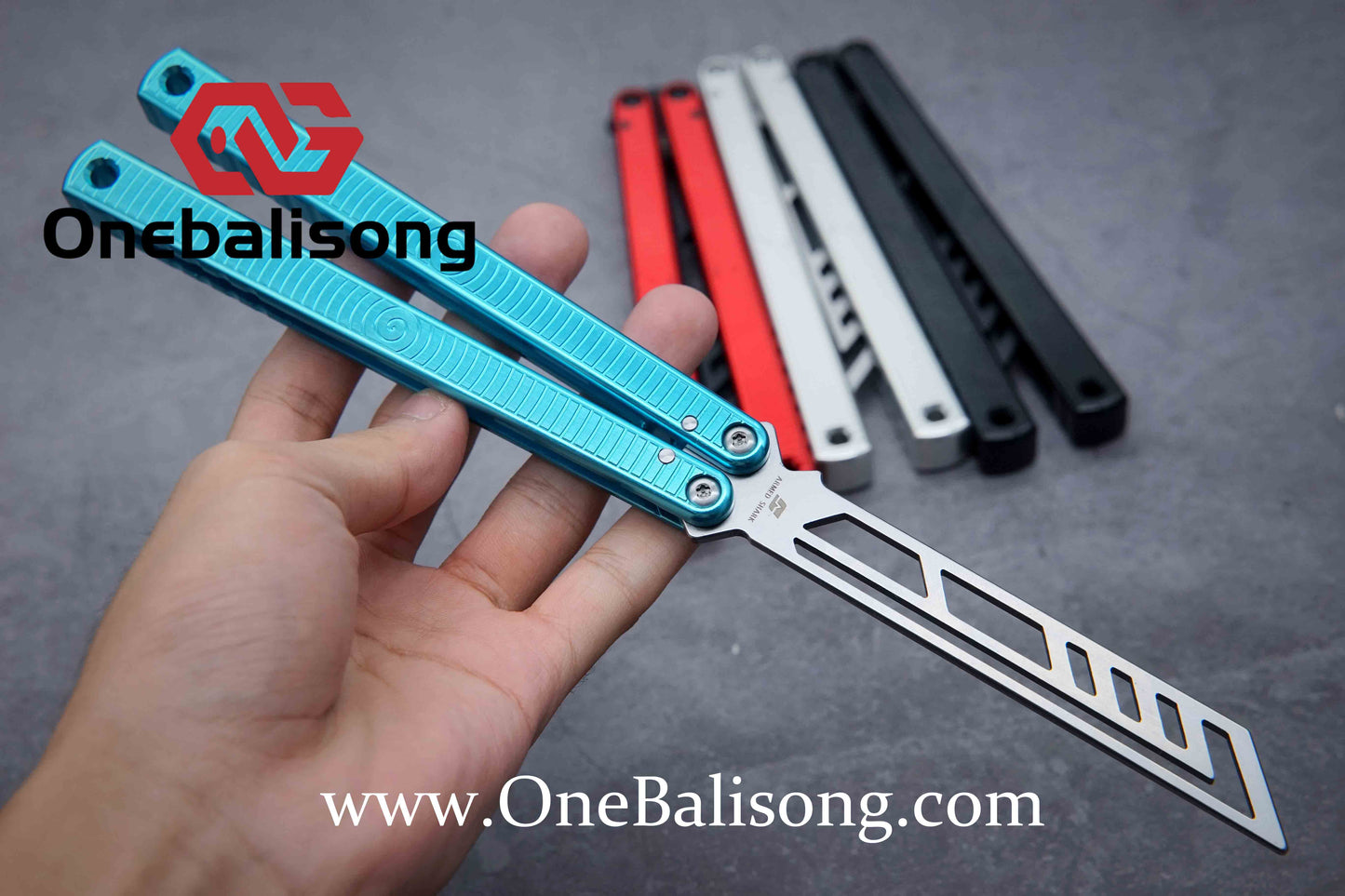 ARMED SHARK spiral kraken clone Aluminum alloy handle stainless steel blade Bushing
