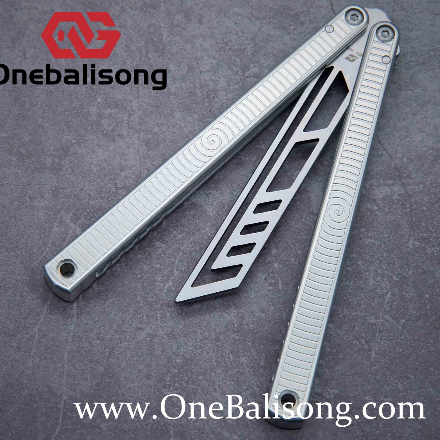 ARMED SHARK spiral kraken clone Aluminum alloy handle stainless steel blade Bushing
