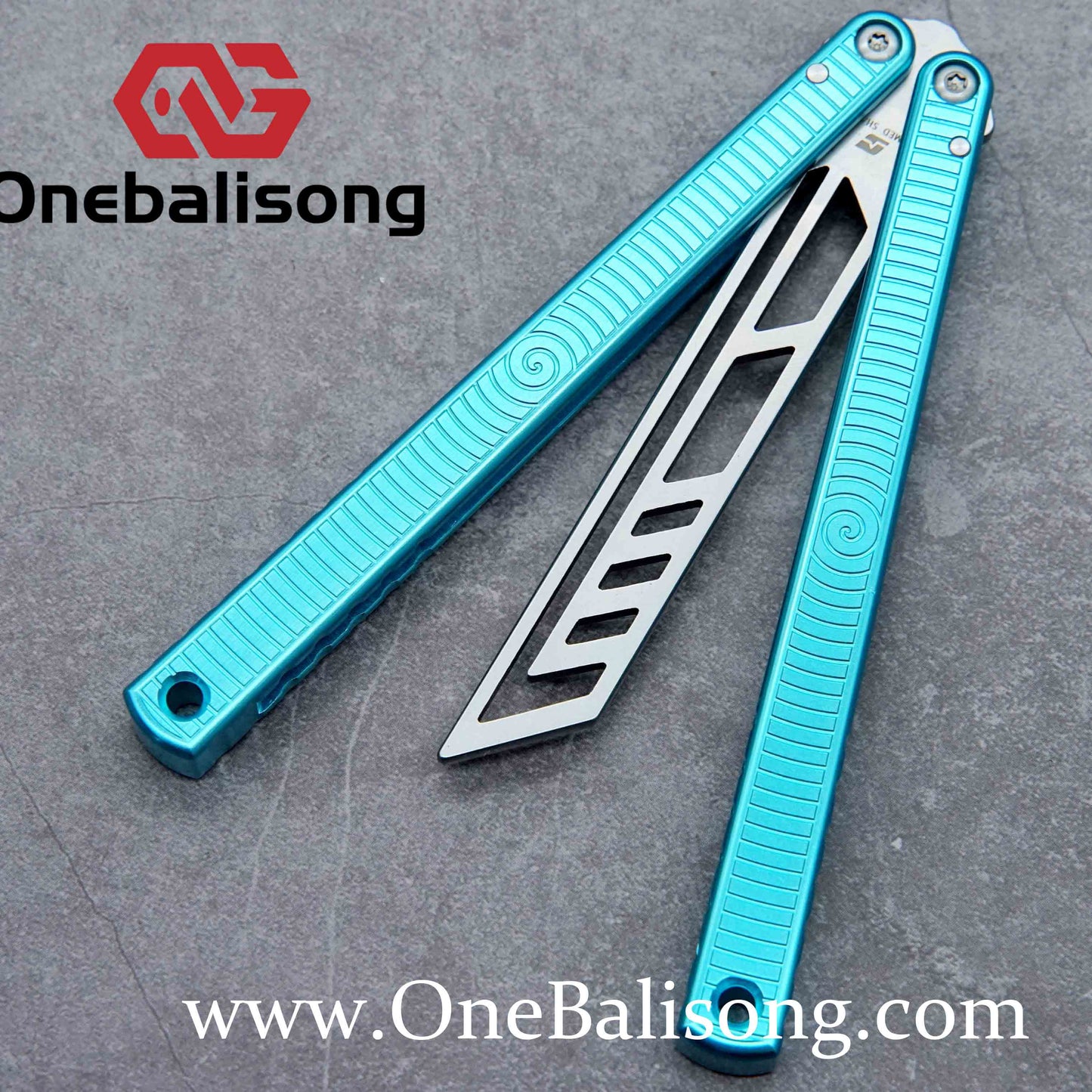 ARMED SHARK spiral kraken clone Aluminum alloy handle stainless steel blade Bushing