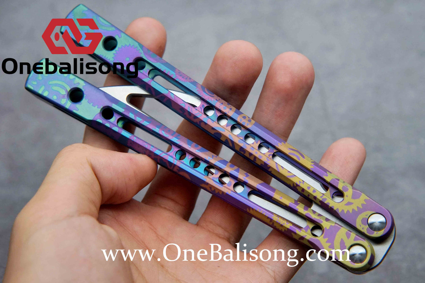 theone monarch v2 clone Titanium alloy-handle stainless steel blade bushings D2