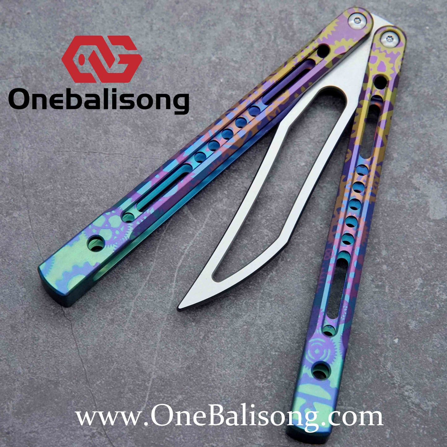 theone monarch v2 clone Titanium alloy-handle stainless steel blade bushings D2