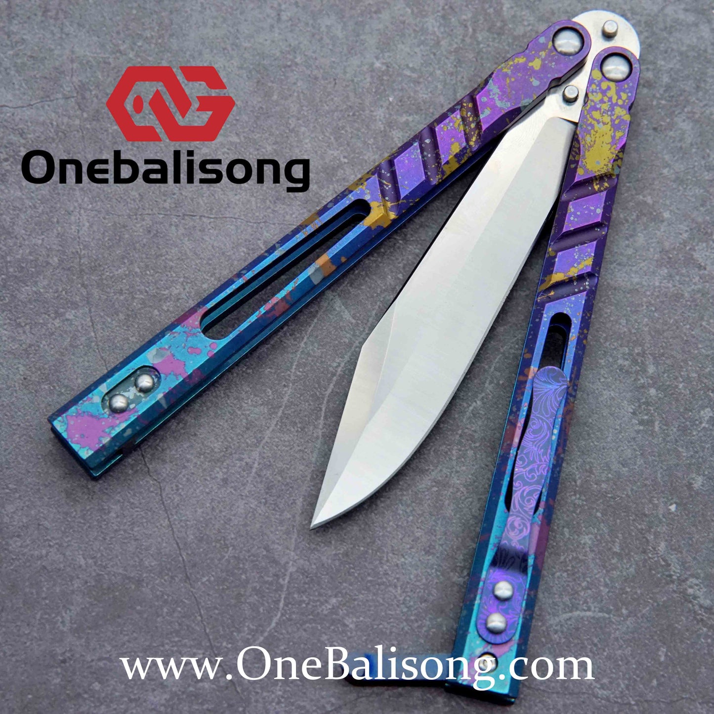 theone BRS Sandwich AB clone Titanium alloy-handle stainless steel blade bushings