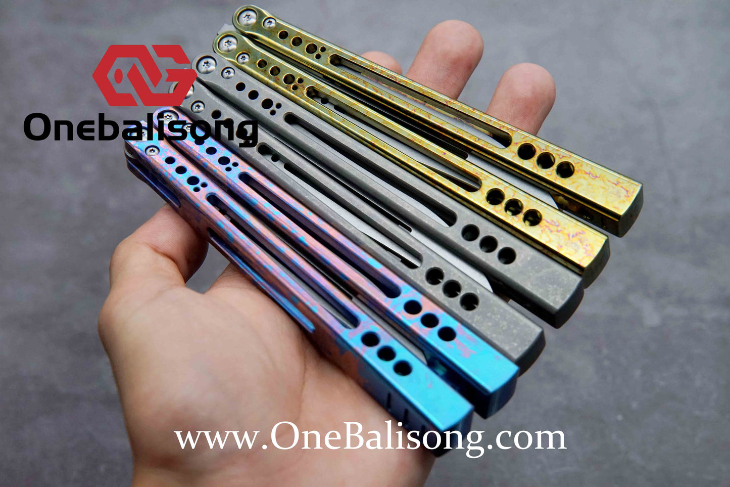 theone GALE clone Titanium alloy handle stainless steel blade Bushing