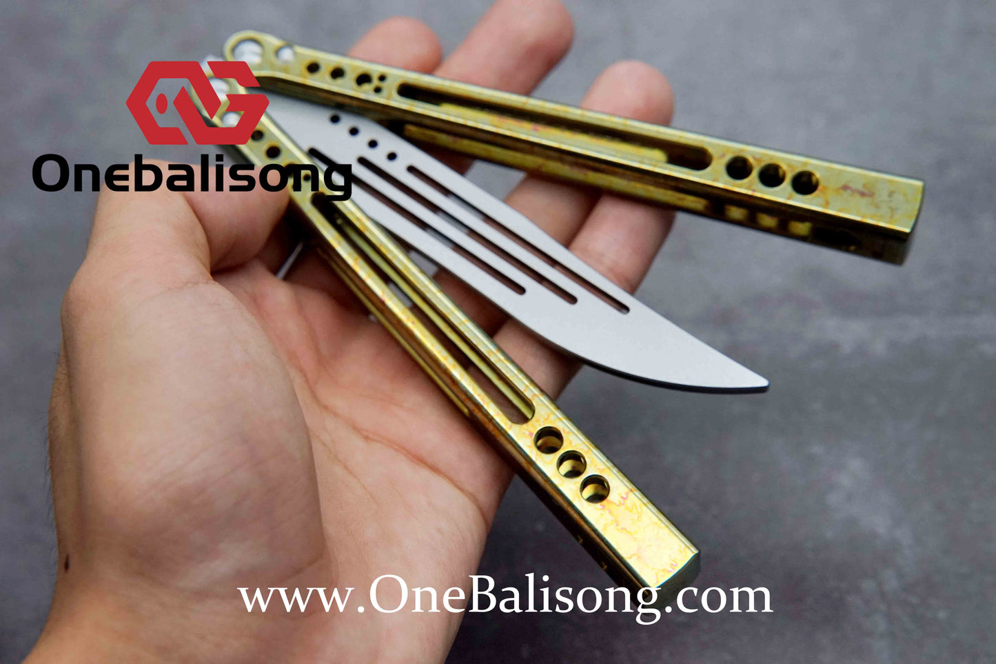 theone GALE clone Titanium alloy handle stainless steel blade Bushing