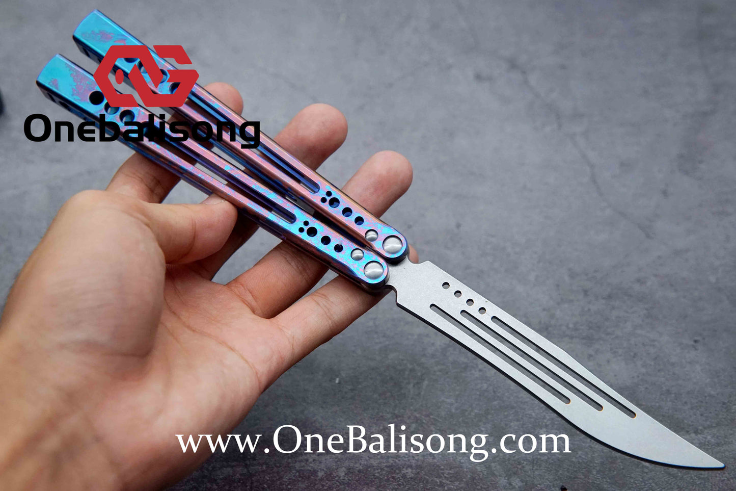 theone GALE clone Titanium alloy handle stainless steel blade Bushing