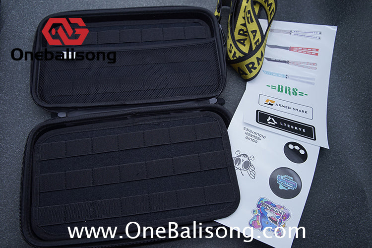 ARMED SHARK Balisong Knife Storage Shoulder Bag / Crossbody Knife Bag/Folding Knife Storage Bag