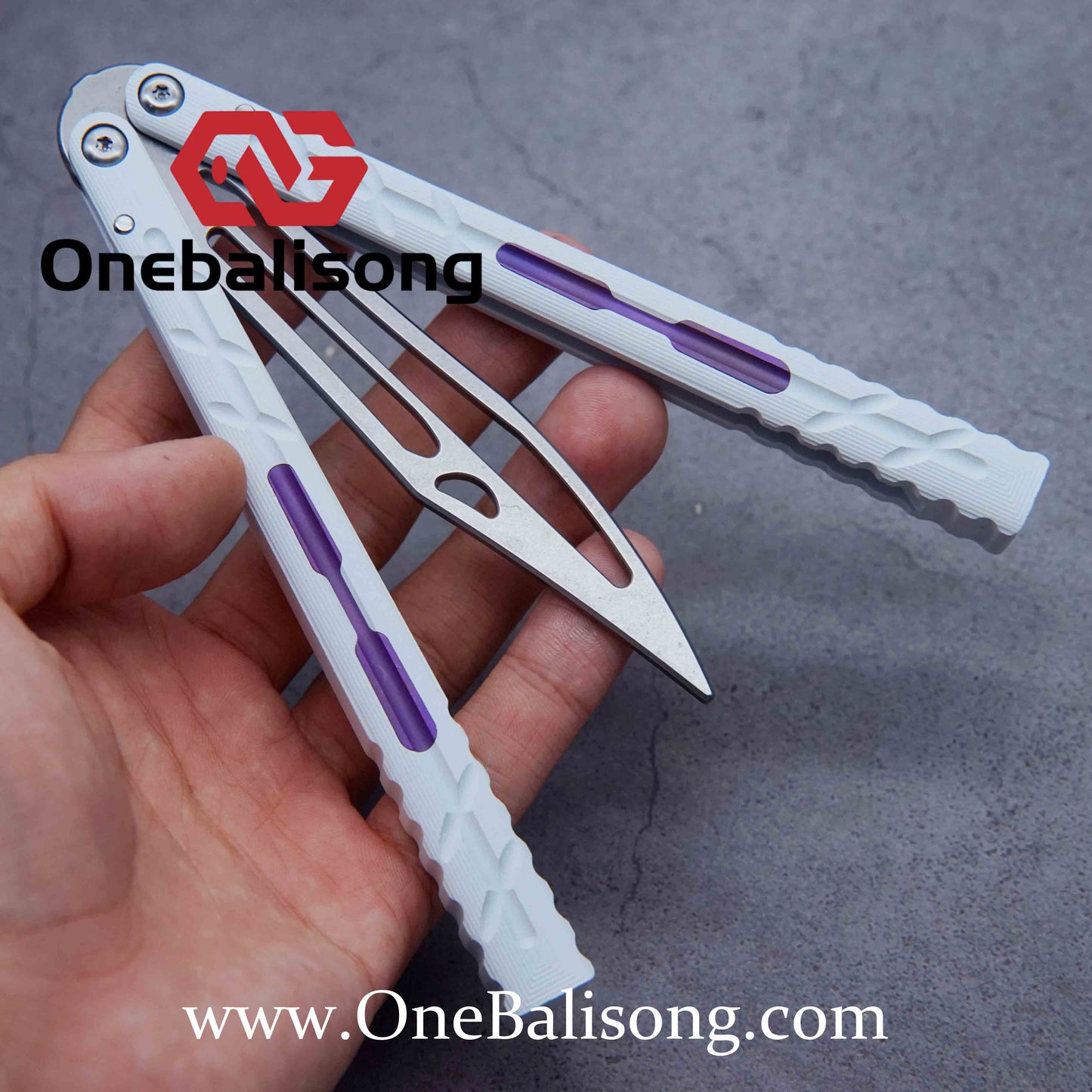 Bali X jiegeng ABX clone 7075 Aluminum alloy handle Stainless steel Trainer blade Bushing