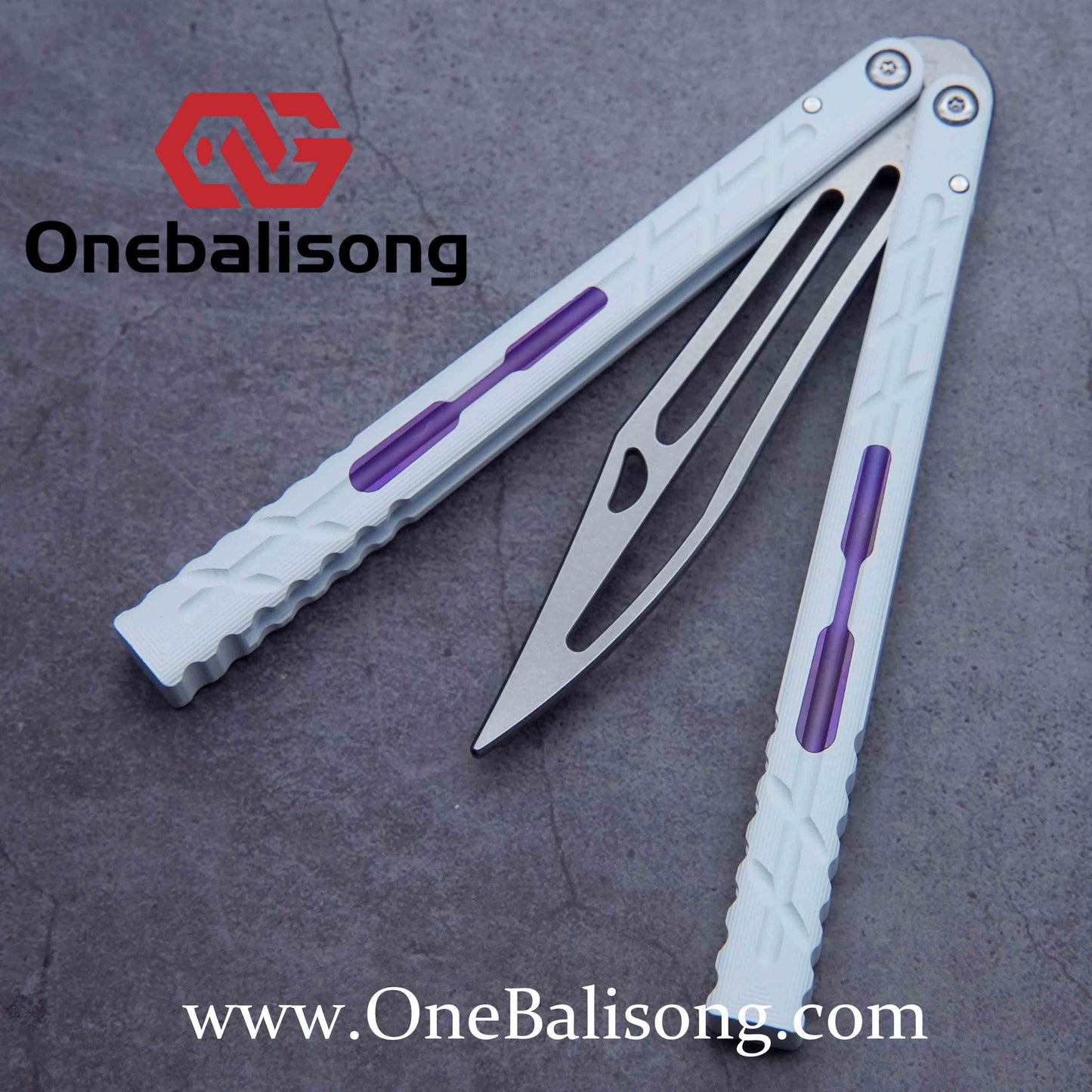 Bali X jiegeng ABX clone 7075 Aluminum alloy handle Stainless steel Trainer blade Bushing