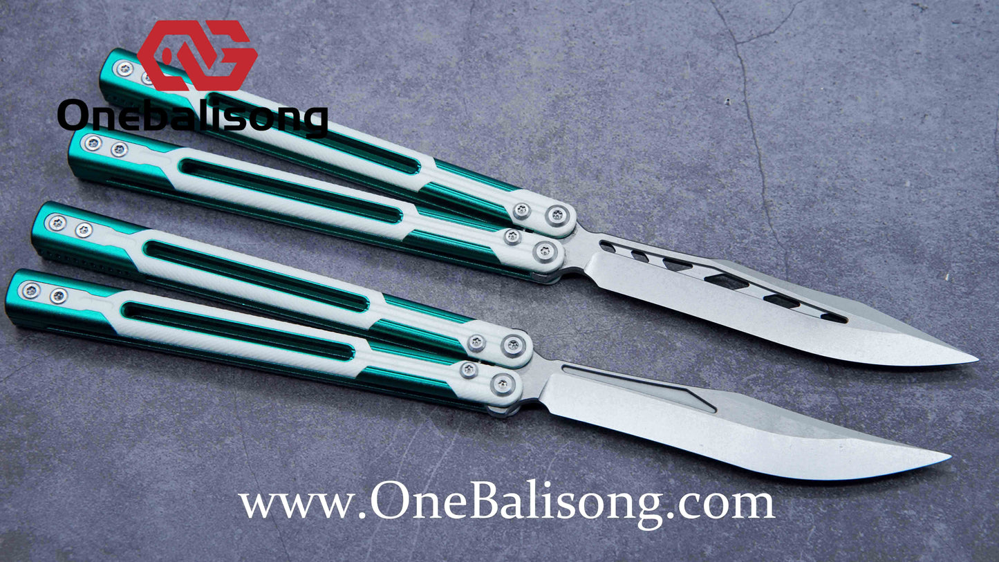 APOCALYPSE TIANQI Cygnus Clone v3.5 Blue screw 7075 Aluminum alloy handle bushing stainless steel blade