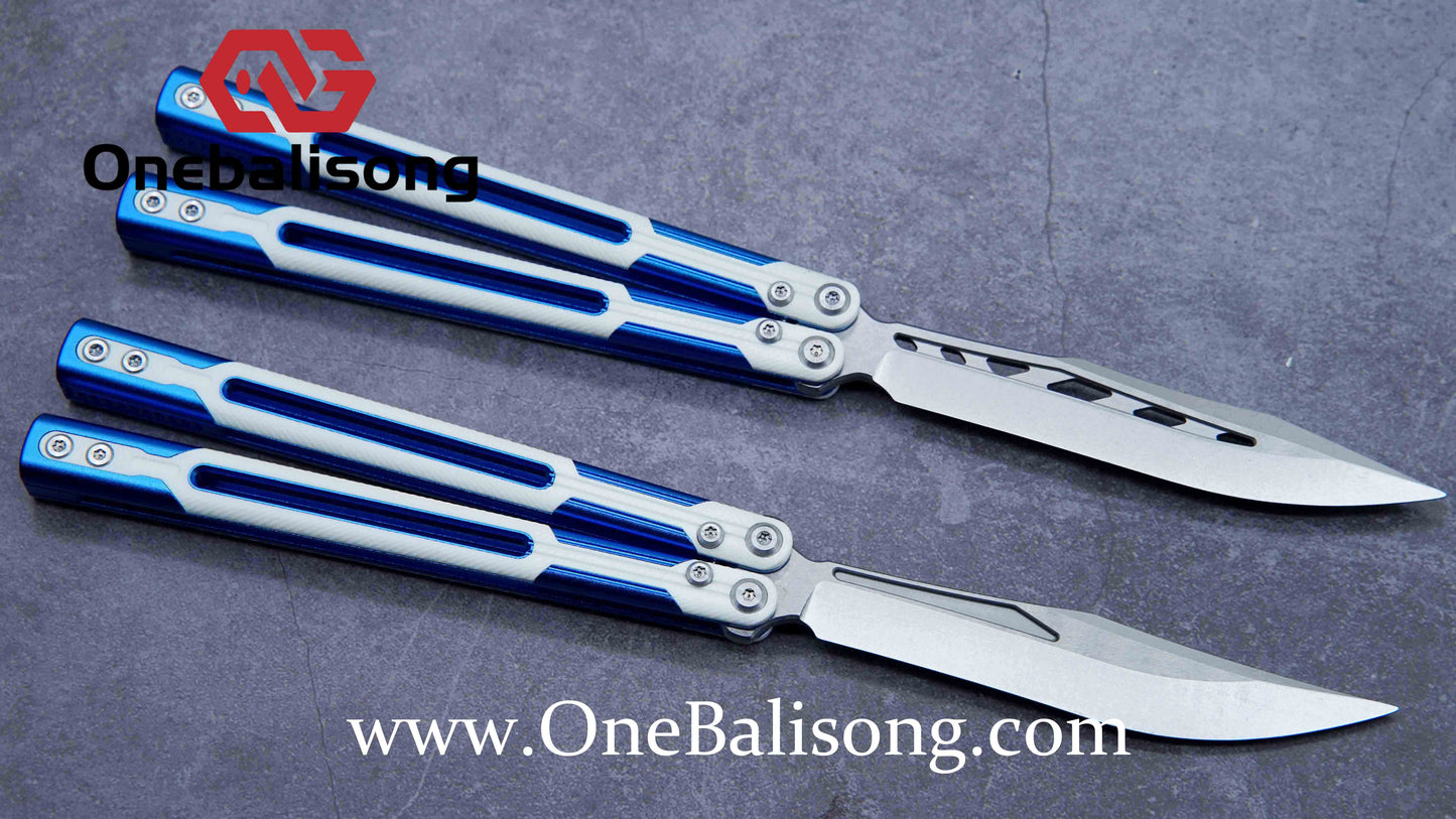 APOCALYPSE TIANQI Cygnus Clone v3.5 Blue screw 7075 Aluminum alloy handle bushing stainless steel blade