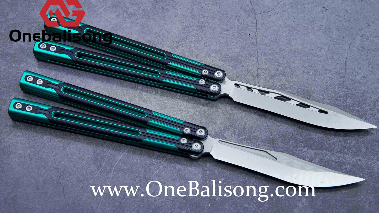 APOCALYPSE TIANQI Cygnus Clone v3.5 Blue screw 7075 Aluminum alloy handle bushing stainless steel blade