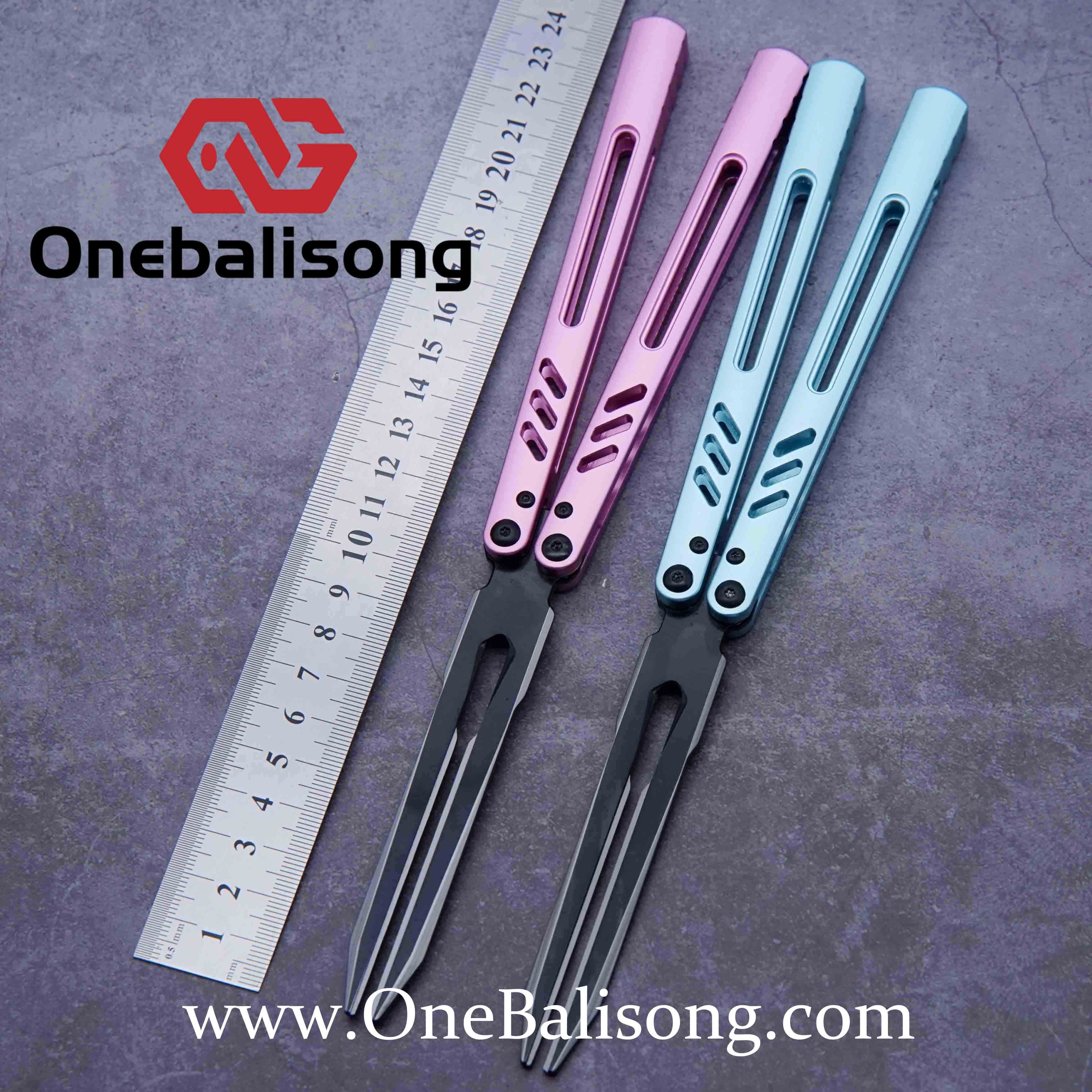 Balisong tuning fork REP aluminum alloy handle stainless steel tuning