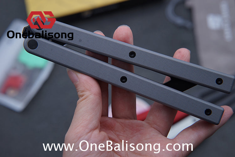 ARMED SHARK Bermuda Balisong 5CR15 Stainless Steel+G10 patch+G10 counterweight Bushings