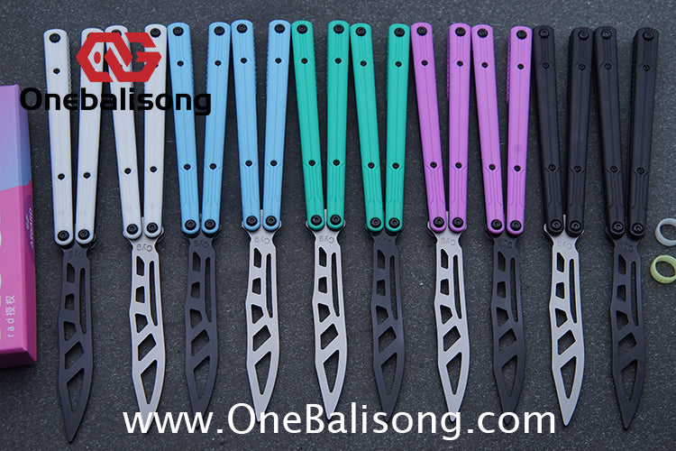 Asgard Steel Cygnus Balisong ABS Patch/Coating/Stainless Steel Handle Stainless Steel Blade Bushings