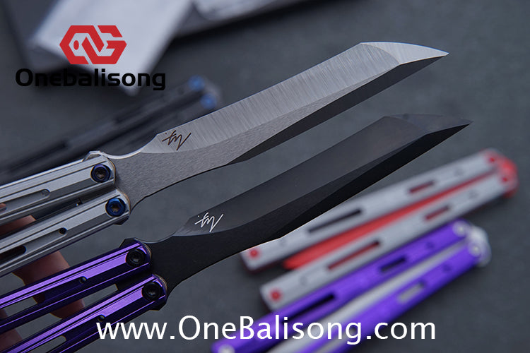MY Performance Cavalier Original Balisong Aluminum Alloy Handle Titanium alloy Counterweight Stainless Steel Blade
