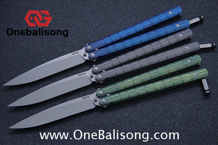 Vantac Titanium Handle M390 Blade Balisong