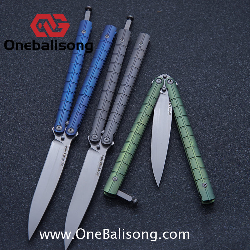 Vantac Titanium Handle M390 Blade Balisong