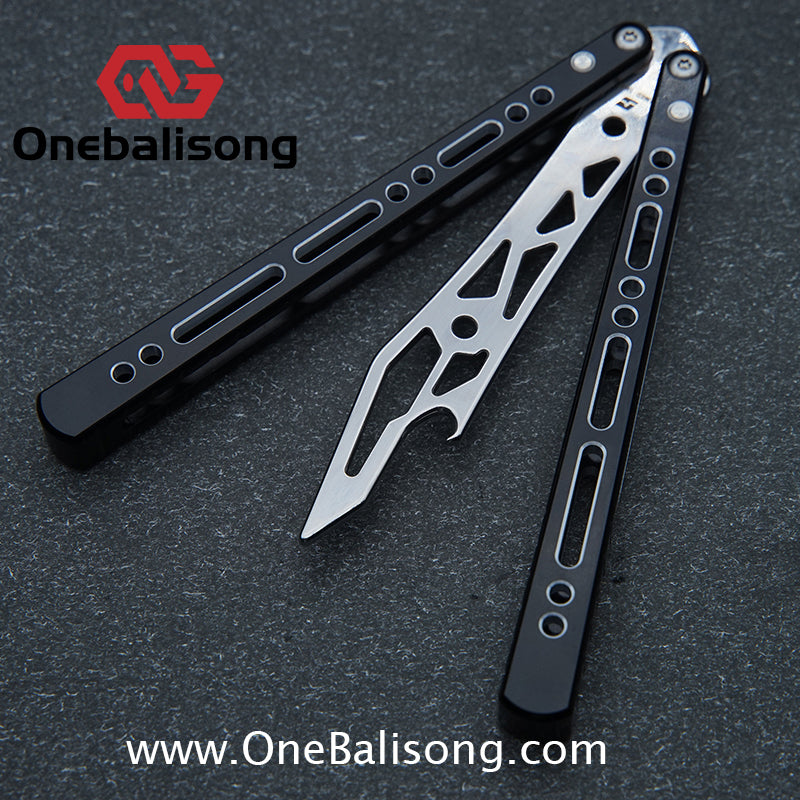 Armed Shark Barracuda Aluminum Alloy Handle Stainless Steel Trainer Blade Bushing