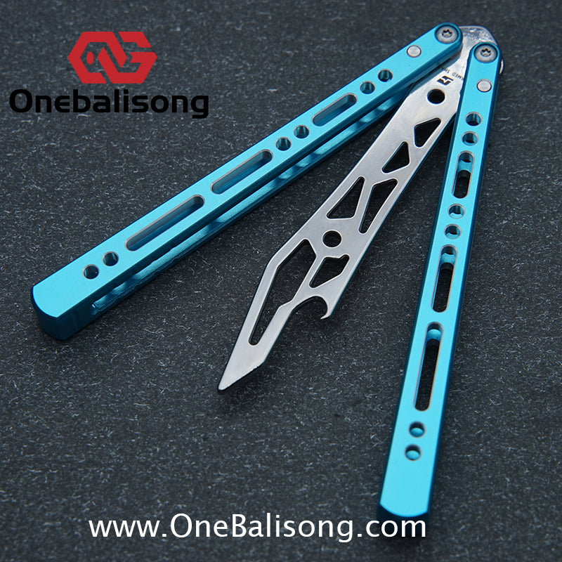 Armed Shark Barracuda Aluminum Alloy Handle Stainless Steel Trainer Blade Bushing