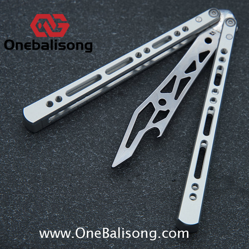 Armed Shark Barracuda Aluminum Alloy Handle Stainless Steel Trainer Blade Bushing