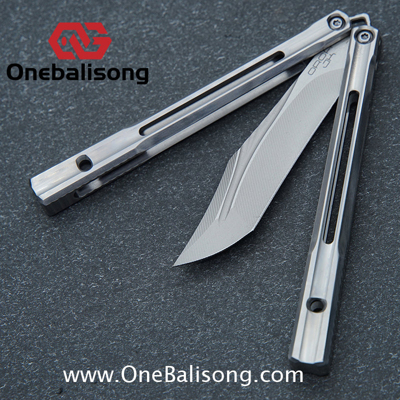 Baliplus Orca V1.5 Clone Flying Butterfly Clone Titanium Alloy Handle Stainless Steel Blade